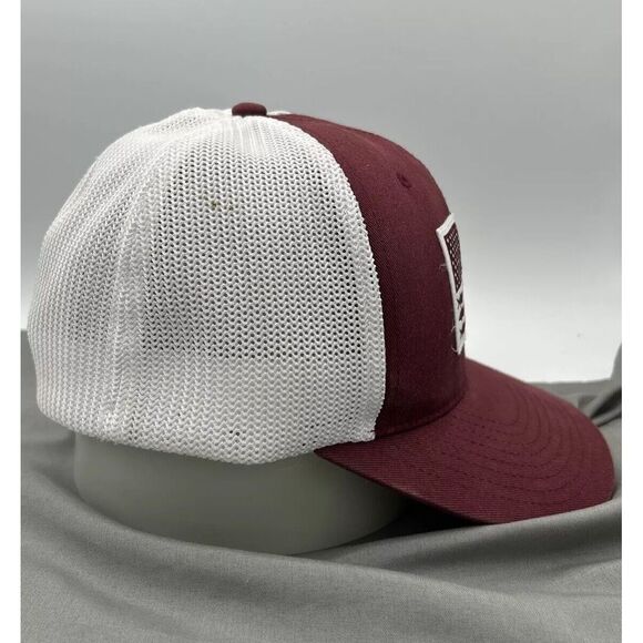 Columbia PFG Texas A & M Fishing Flexfit Hat Cap Mesh Trucker style Hat Size S/M - Picture 4 of 5